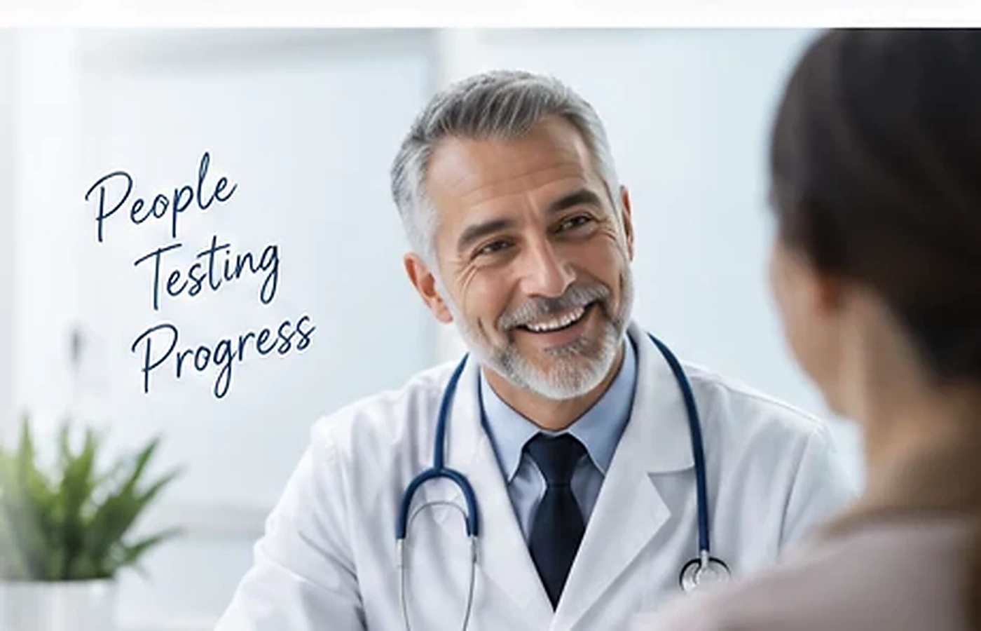 Healthcare professional speaking with a patient