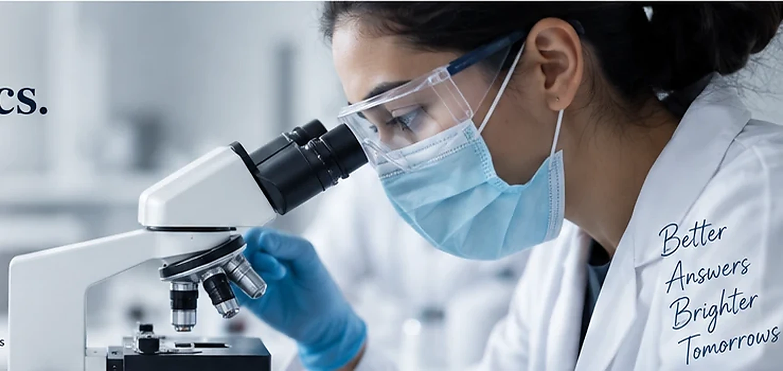 Clinical laboratory professional working with diagnostic equipment